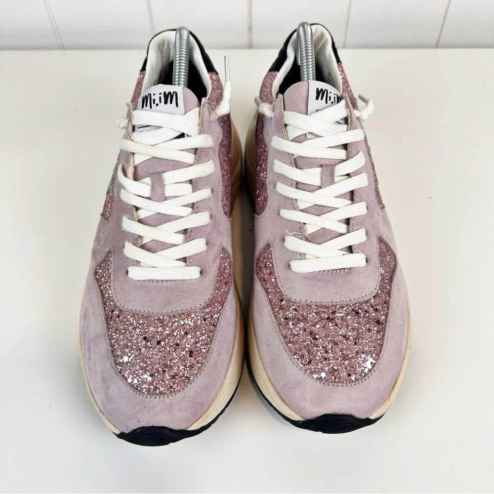 Mi.iM Fashion Shoe Rowan Purple Glitter Star Chunky Sneaker Womens Size … - Picture 3 of 9